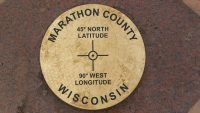 45x90 Marker at exact point, NW of Wausau