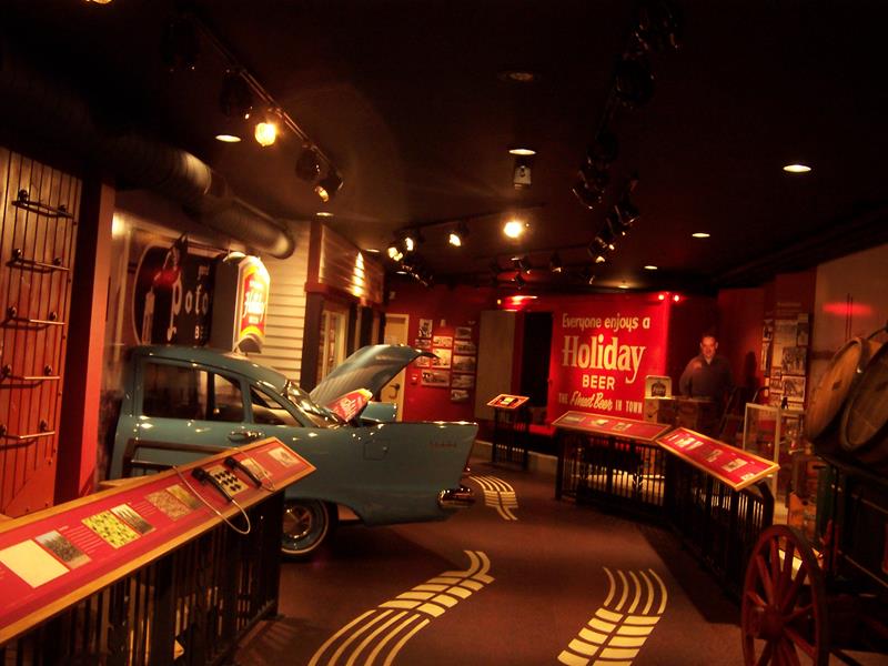 The Transportation Museum inside Potosi Brewing Company, Potosi, Wisconsin