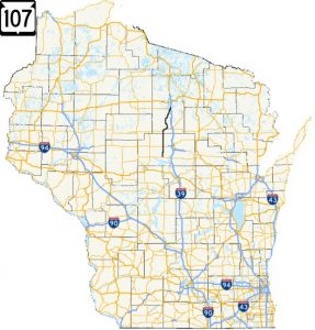 Highway 107 map