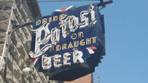 Potosi Brewing Company neon above entrance