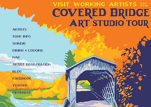 Cedarburg's Covered Bridge Art Studio Tour poster