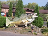 National Freshwater Fishing Hall of Fame grounds - fiberglass fish