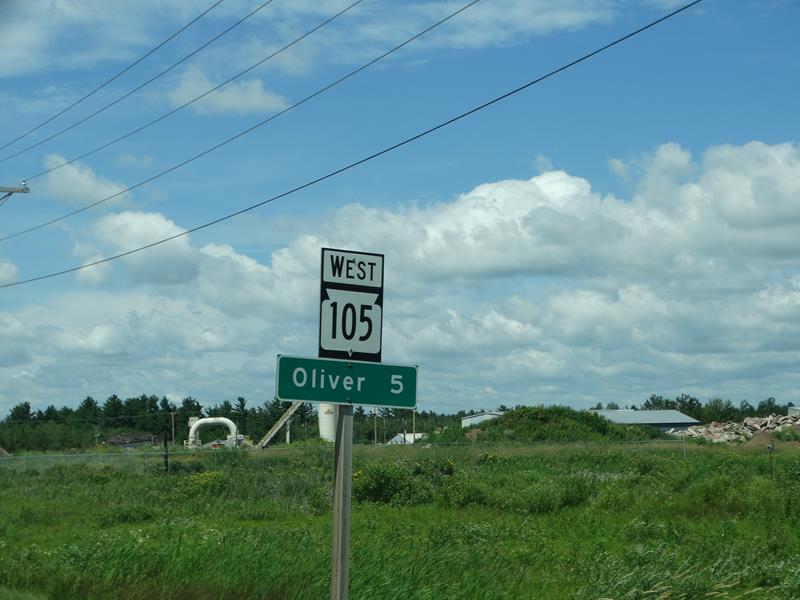 Wisconsin Highway 105 sign