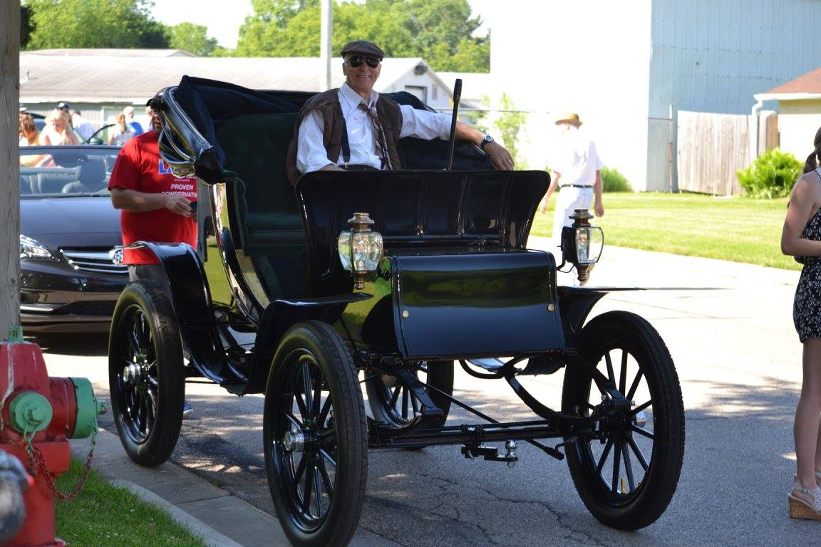 Copperfest in Oconto, 1907 Waverly electric car