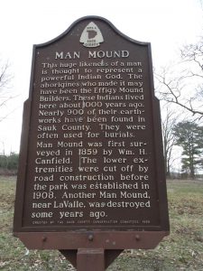 Man Mound Historic Marker