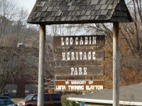 Log Cabin Heritage Park along Highway 131