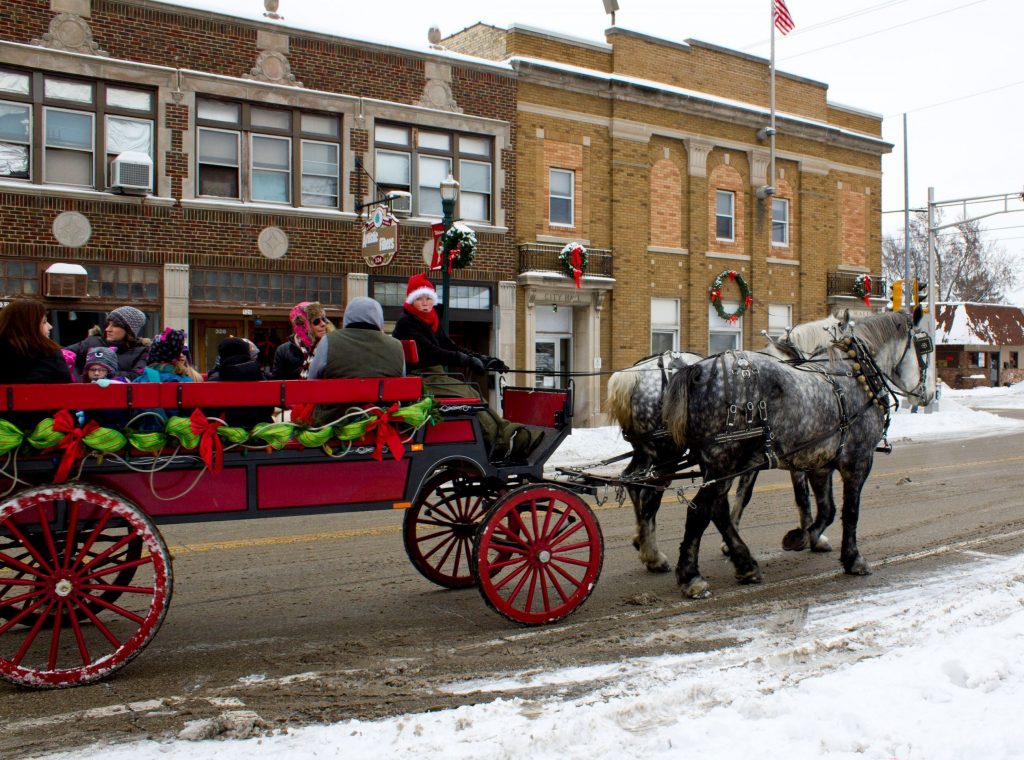 Burlington Ice Festival wagon ride
