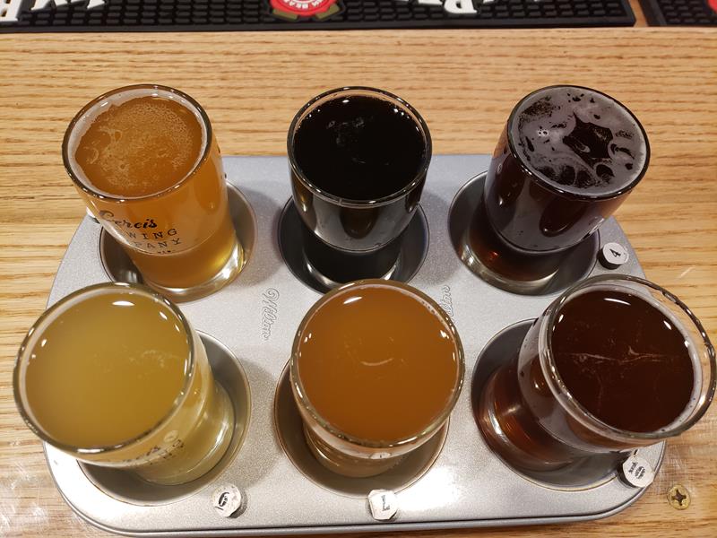 columbus_cercis_sampler Cercis Brewing sampler