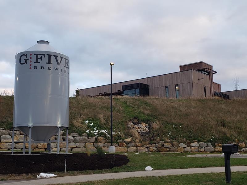 G5 Brewing Company, near the eastern terminus of Highway 81 as well as I-39, I-43, and I-90.