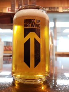 Full glass at Bridge Up Brewing Company, Sturgeon Bay