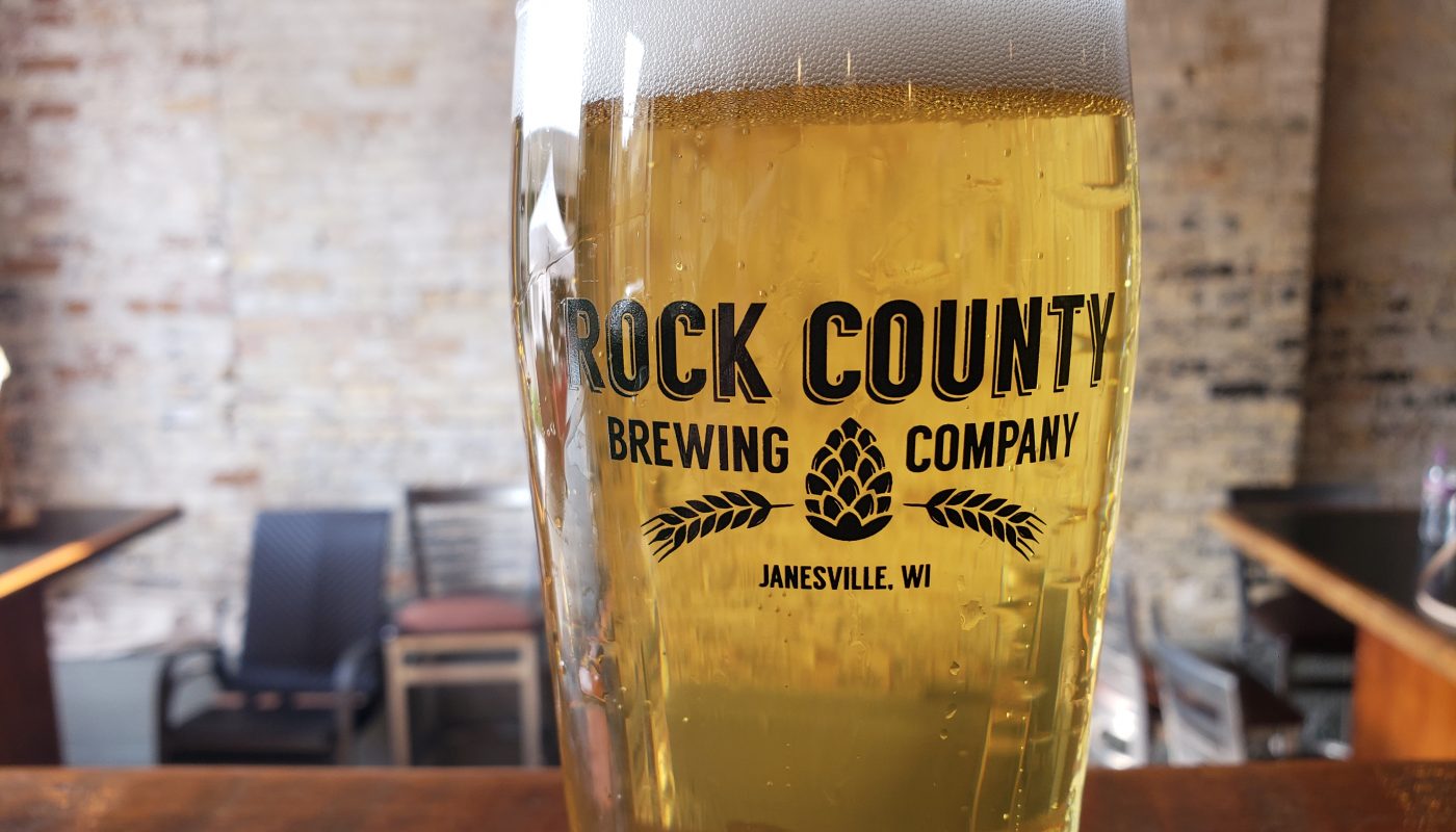 Pint at Rock County Brewing Company, Janesville, Wisconsin