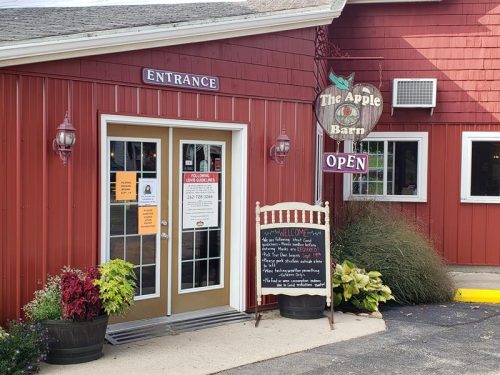 The Apple Barn Orchard & Winery store, in the Town of Sugar Creek, Walworth County, Wisconsin