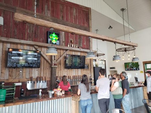 Tap Room inside Duesterbeck's Brewing Company