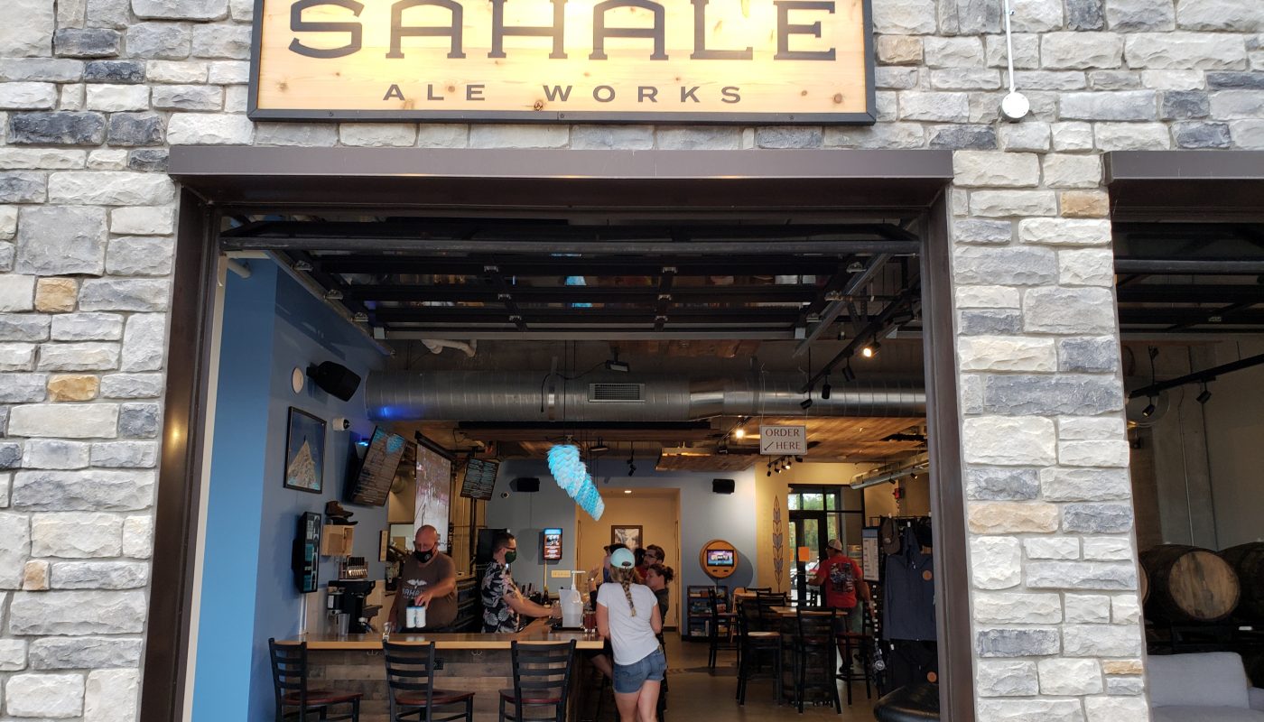 Looking into Sahale Ale Works, Grafton, Wisconsin