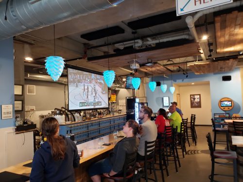 Tap Room inside Sahale Ale Works, Grafton, Wisconsin