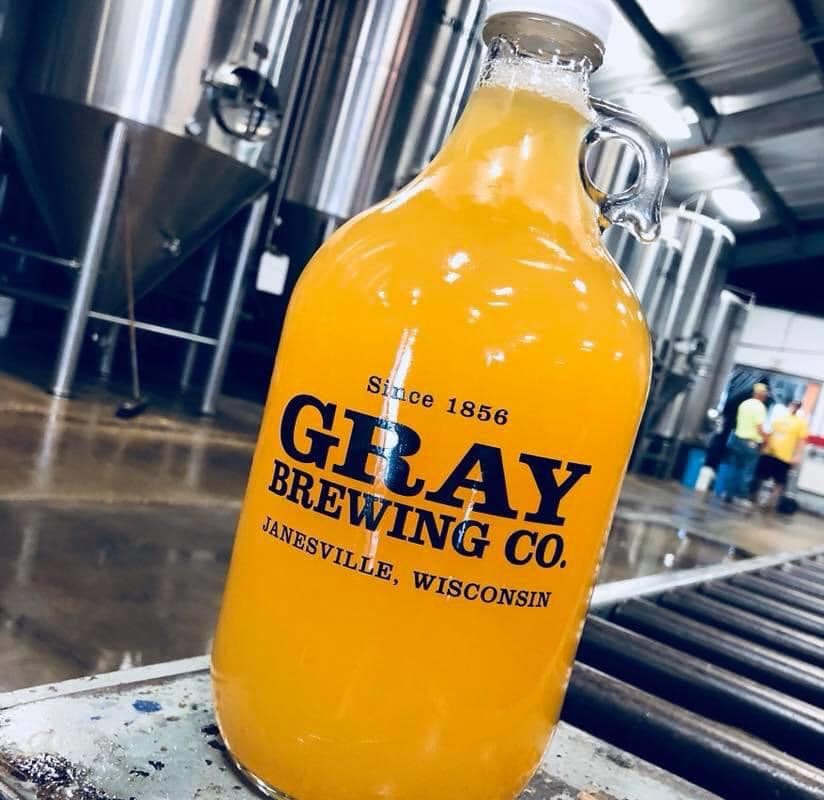 Growler at Gray Brewing Company, Janesville, Wisconsin