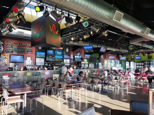 Inside the Tap Room at Fox River Brewing Company & Waterfront Restaurant, Oshkosh, Wisconsin