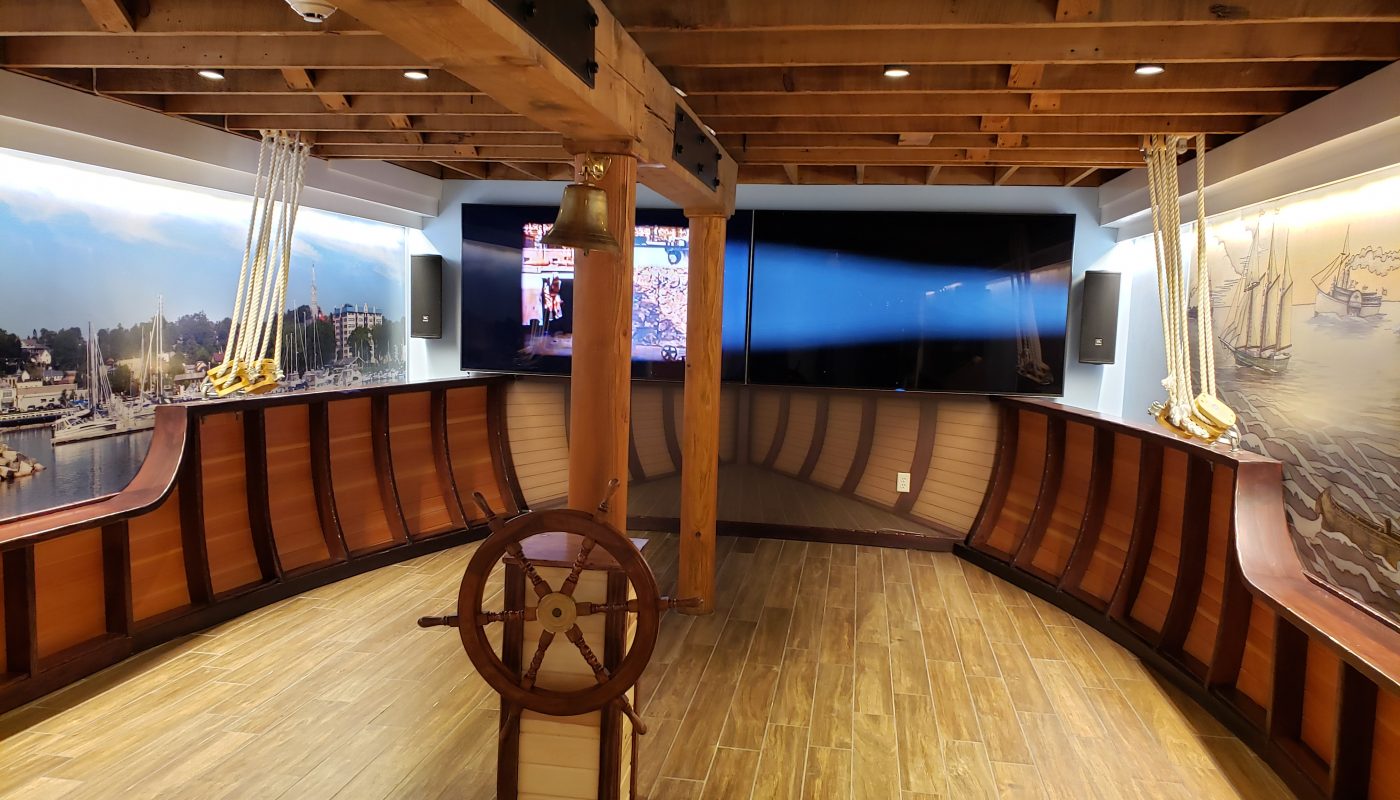 Lake Schooner Exhibit, lower level, at the Port Exploreum in Port Washington, Wisconsin