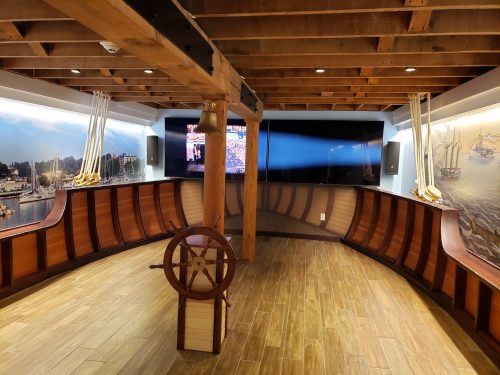 Lake Schooner Exhibit, lower level, at the Port Exploreum in Port Washington, Wisconsin