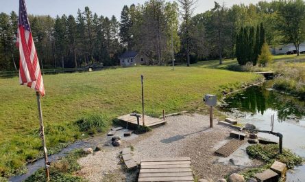 Hygeia Spring in Big Bend, Wisconsin just off Highway 164 along Historic Highway 24 and the Janesville Plank Road
