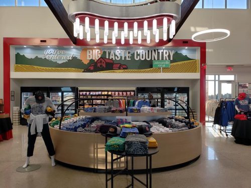 Inside Johnsonville Marketplace just outside Sheboygan Falls, Wisconsin