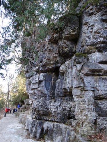 Outcroppings along the Niagara Escarpment at Maribel Caves County Park, Maribel, Wisconsin