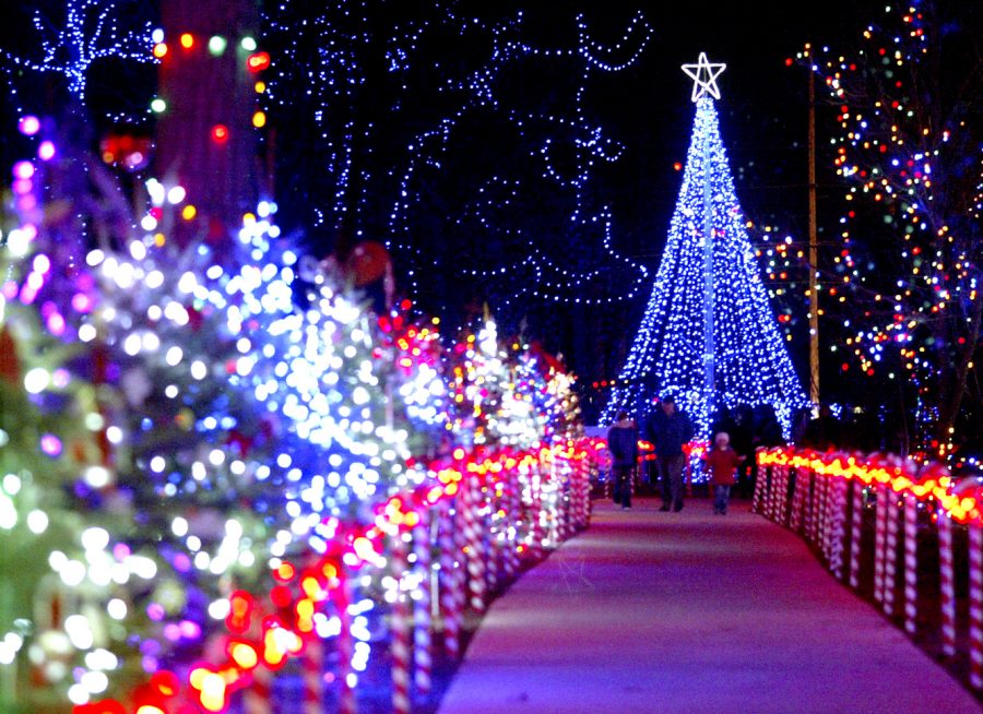 Marshfield Rotary Winter Wonderland lights in Marshfield, Wisconsin
