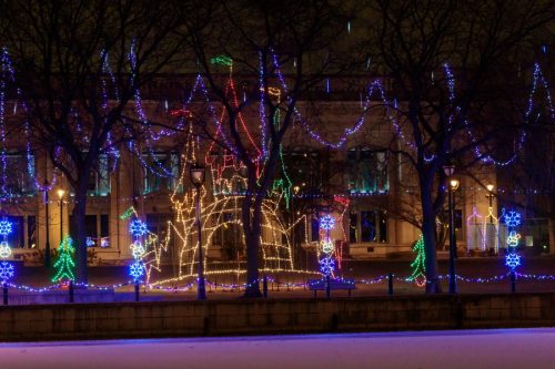 Downtown Milwaukee Holiday Lights at Pere Marquette Park