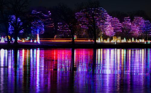 Celebration of Lights along Lake Winnebago in Oshkosh, Wisconsin