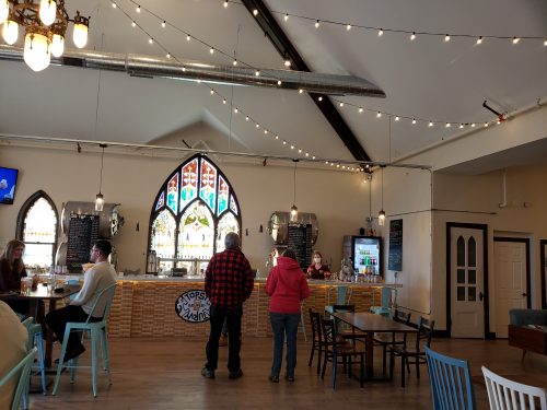 Tap Room at Topsy Turvy Brewing, Lake Geneva, Wisconsin