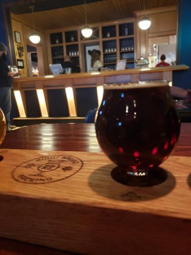 A sample at Right Bauer Brewing in downtown Sun Prairie, Wisconsin