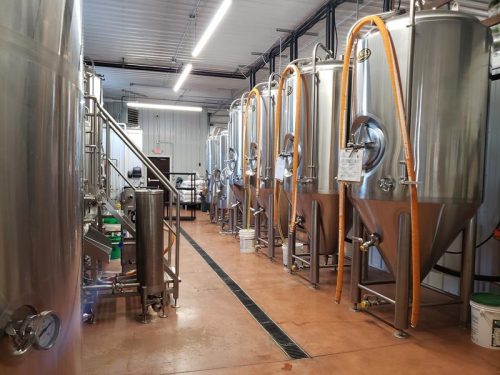 Tanks at Pitchfork Brewing Company, Hudson, Wisconsin