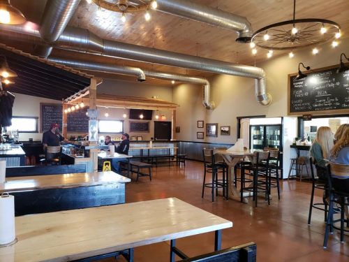 Tap Room inside Pitchfork Brewing Company, Hudson, Wisconsin