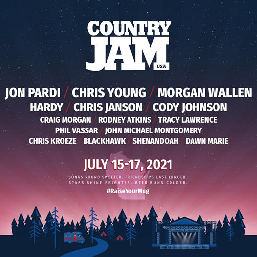 Country Jam, Eau Claire, Wisconsin, July 15-17, 2021