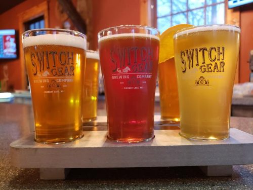 Flight at SwitchGear Brewing Company, Elkhart Lake, Wisconsin