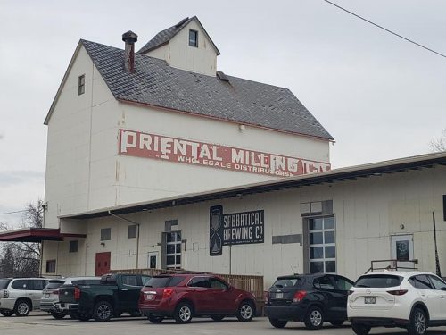 Sabbatical Brewing Company, located inside a former mill in Manitowoc, Wisconsin