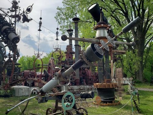 Dr. Evermor's Art & Sculpture Park, along U.S. 12 between Sauk City and Baraboo, Wisconsin
