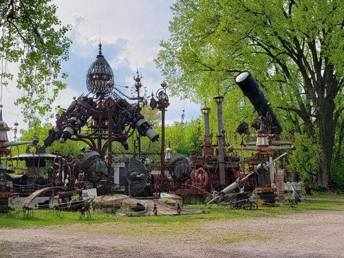 Forevertron at Dr. Evermor's Art & Sculpture Park, along U.S. 12 between Sauk City and Baraboo, Wisconsin