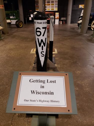 Wisconsin's state highway history at the Wisconsin Automotive Museum, Hartford, Wisconsin