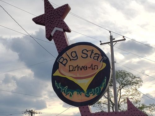 Big Star Drive-In, which opened along Washington Avenue (formerly Highway 142) in Kenosha, Wisconsin