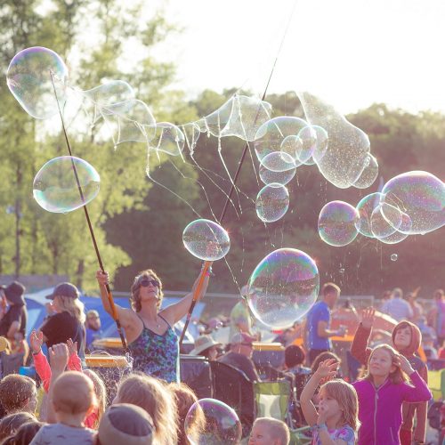Bubbles at the Blue Ox Music Festival, Eau Claire, Wisconsin