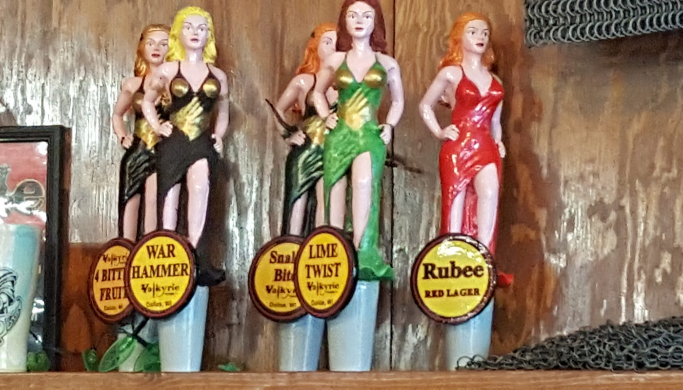Taps at Valkyrie Brewing Company in Dallas, Wisconsin