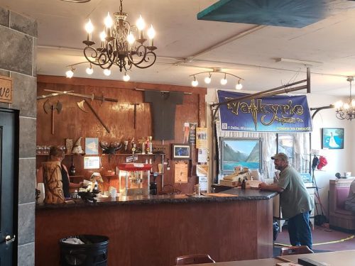 Tap room at Valkyrie Brewing Company in Dallas, Wisconsin