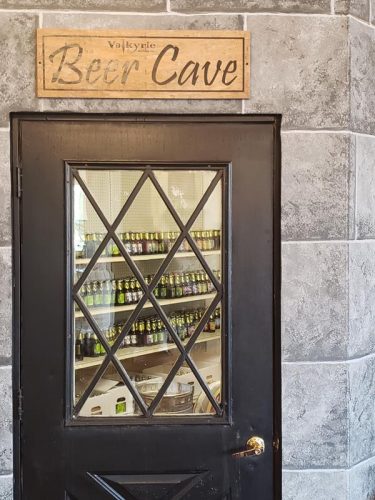 The Beer Cave inside Valkyrie Brewing Company, Dallas, Wisconsin