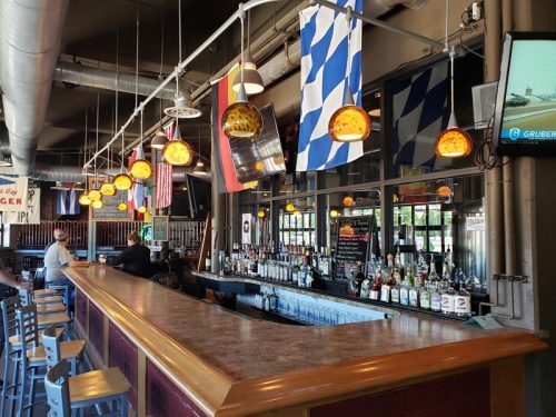 The bar inside Blue Heron Brewpub, Marshfield, Wisconsin