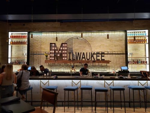 Bar at Central Standard Craft Distillery & Kitchen, Milwaukee, Wisconsin