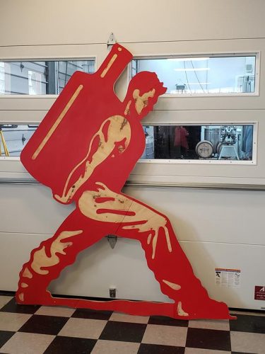 Central Standard Distillery life-size logo, Milwaukee, Wisconsin