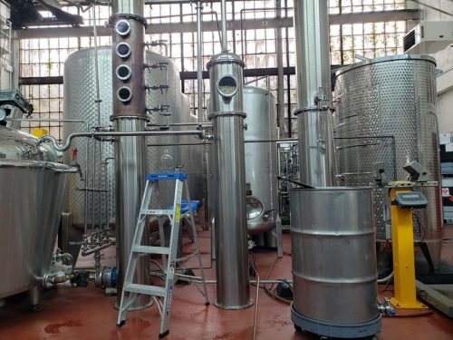Inside Central Standard Distillery's main distilling location, along W. Clybourn Street in Milwaukee, Wisconsin