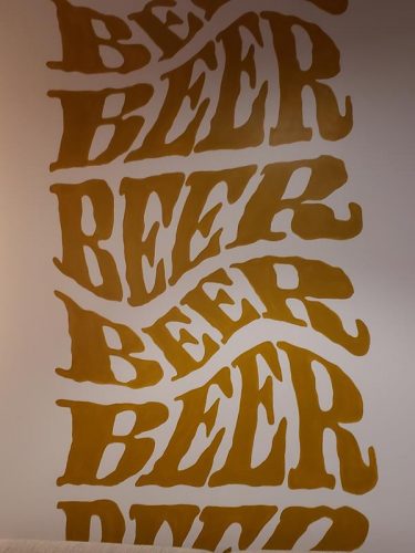 Cool mural at Low Daily Brewery, Burlington, Wisconsin