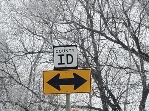 County ID, once U.S. 18/151 west of Mount Horeb, Wisconsin